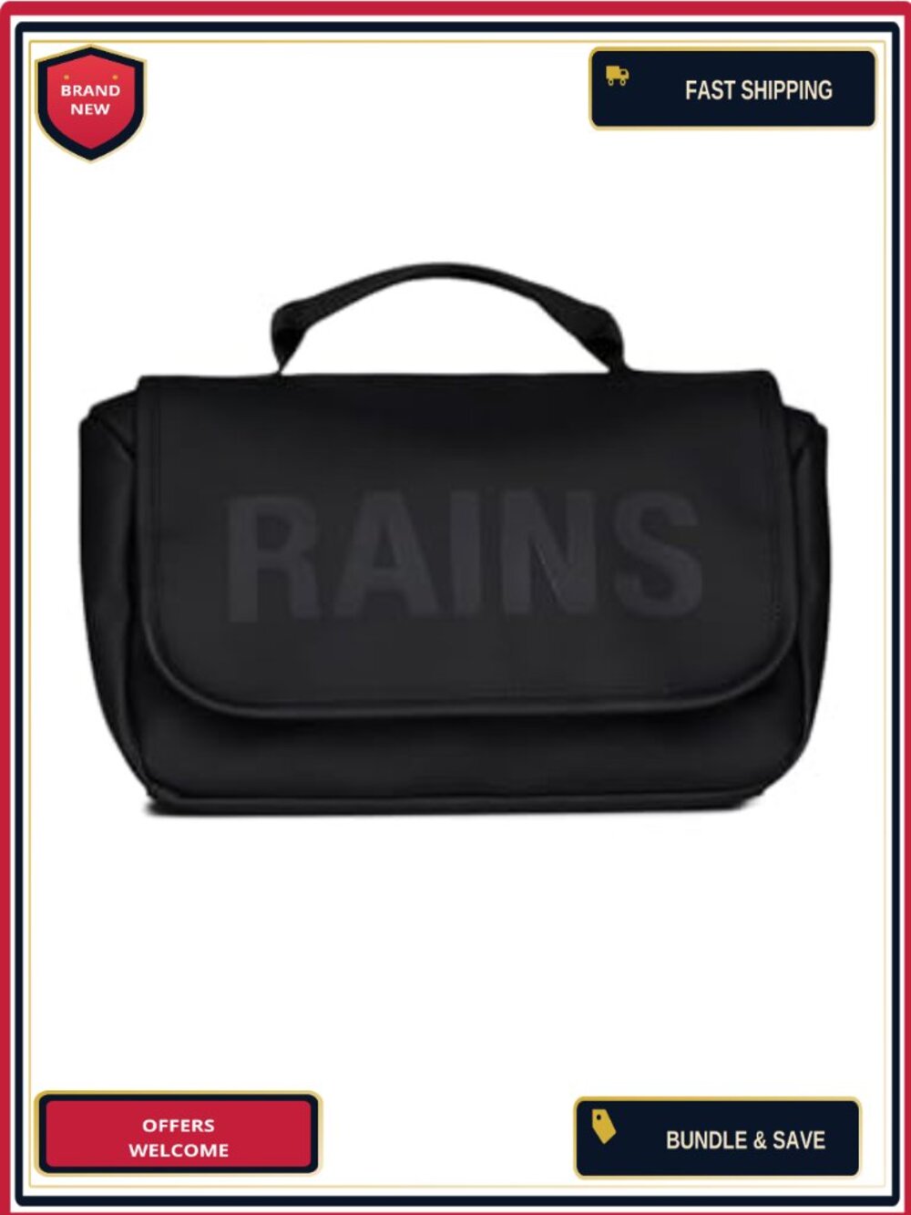 Waterproof PU Toiletry Travel Organizer with Multiple Compartments and Zip